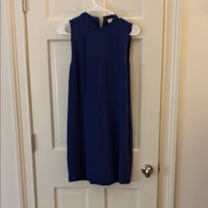 LOFT Classic Navy Midi Dress